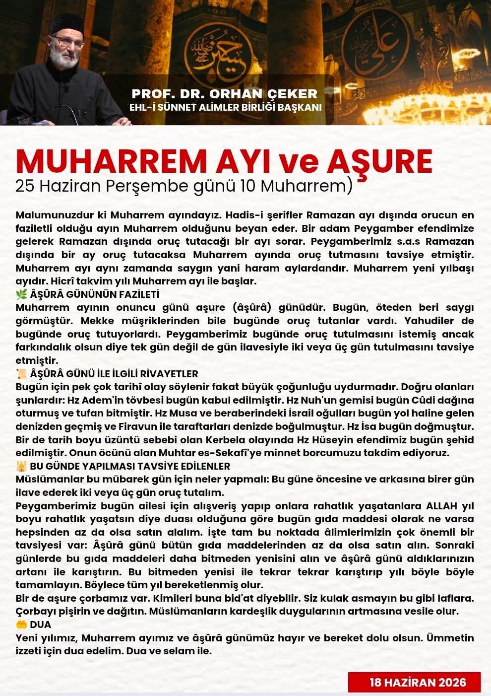 Muharrem Ayı ve Aşure Günü: Faziletler, Tarihi Olaylar ve Bereket Gelenekleri